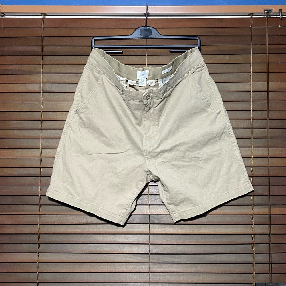 MENS XL STRETCH SLIM FIT KHAKI SHORTS